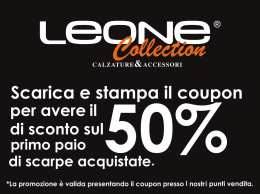 Clicca qui e scarica il coupon per riceve uno sconto del 50%