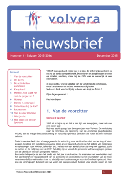 1. Van de voorzitter