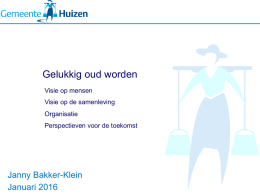 Presentatie Janny Bakker Gemeente Huizen Cinema 1