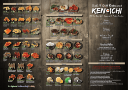 de menukaart - Ken-Ichi