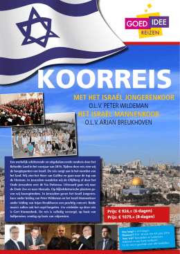 Folder Israel def - Het Hollands Jongerenkoor