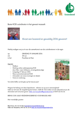 uitn KOD 2016 - Gezinsbond Limburg