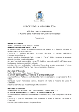 LE PORTE DELLA MEMORIA 2016