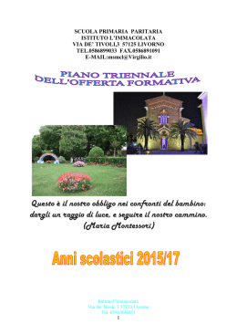 Scarica il Piano Formativo - Istituto l`Immacolata Livorno