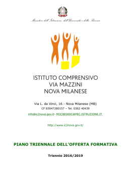 Piano triennale del`offerta formativa 16/19