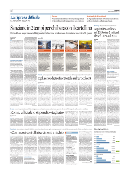 Le novit&agrave; - Il Sole 24 Ore