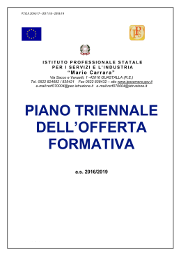 PIANO TRIENNALE DELL`OFFERTA FORMATIVA