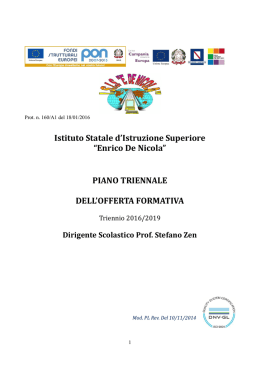 POF Triennale 2016.2019 ISIS De Nicola