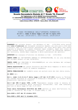 PIANO TRIENNALE DELL`OFFERTA FORMATIVA aa.ss. 2016/2017