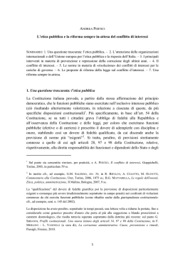 L`etica pubblica e la riforma sempre in-attesa del