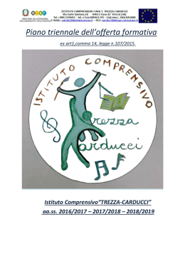 Piano triennale dell`offerta formativaex art.