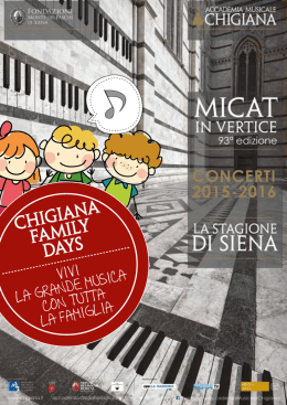 CHIGIANA FAMILY DAYS - Fondazione Accademia Chigiana