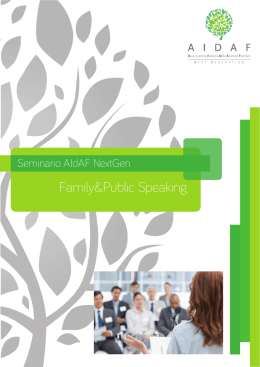 Scarica il programma del Seminario Family & Public Speaking
