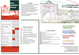 Piano di Studi - Liceo Scientifico "M.Guerrisi"