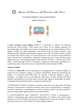 Piano triennale del Liceo B. R. Motzo
