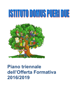 Piano Triennale 2016/2019 - Istituto Paritario Domus Pueri due