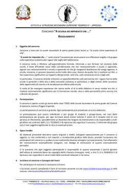 Leggi il regolamento - ISISS Federico II