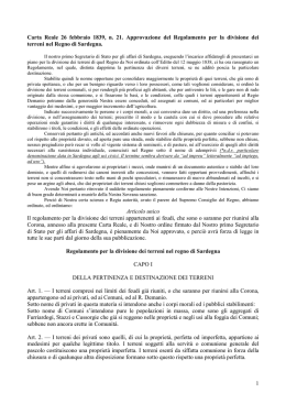 1 Carta Reale 26 febbraio 1839, n. 21