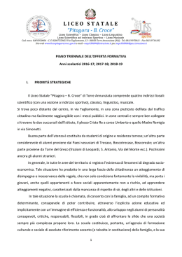 Piano Triennale dell`Offerta Formativa 2016/2019