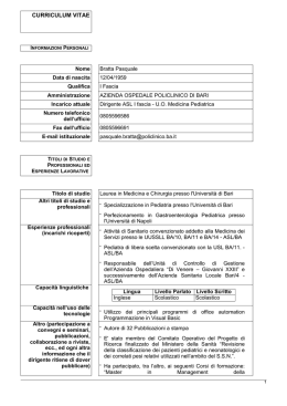 1 Mese Fa - Portale della Salute