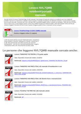 Lenovo NVL7QMB manuale