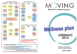 Scarica il Wellness plan 2016 - Moving Lissone | Moving Monza
