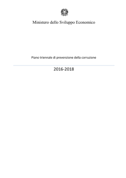 Piano triennale di prevenzione della corruzione