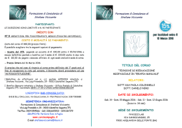 Brochure Tecniche Di Rieducazione Miofasciale in Terapia Manuale
