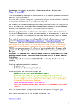 Populaire gratis software en websites