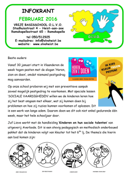 Lees in het infokrantje hoe wij omgaan met Sociale