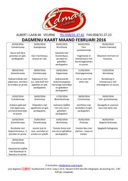 Menu Februari - Edmar Catering
