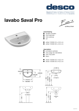 lavabo Saval Pro