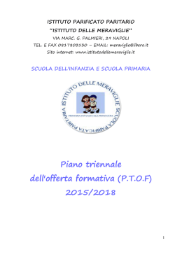 pof meraviglie def. - Istituto delle meraviglie
