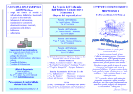 Brochure Scuola dell`Infanzia - Istituto Comprensivo Minturno 1