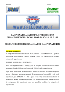 Pista 1/8 e 1/10 Scoppio
