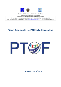 PTOF - IC Sant`Onofrio | Sito web ufficiale