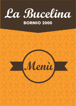 Menù Italiano - Bormio.info