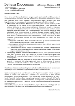 Lettera Diocesana di FABRIANO &ndash; MATELICA N. 264