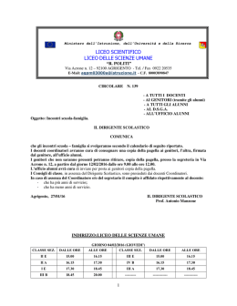 Leggi calendario - Liceo Politi Agrigento