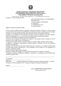 Leggi di pi&ugrave; - Liceo "C. Salutati"