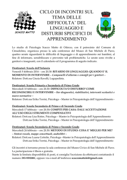 Maggiori Dettagli - Studio Scacco matto DSA, ADHD, Logopedia