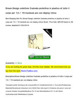 Dream Design collettore Custodia protettiva in plastica di tutto il