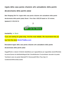 regola della casa parola citazione arte autoadesivo della parete