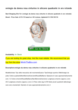 orologio da donna rosa cinturino in silicone quadrante in oro rotondo