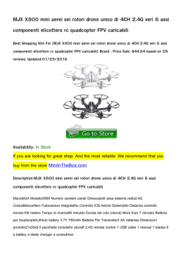 MJX X800 mini aerei sei rotori drone unico di 4CH 2.4G veri 6 assi