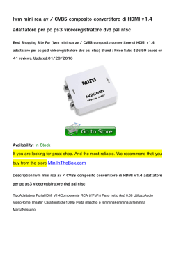 lwm mini rca av / CVBS composito convertitore di HDMI v1.4