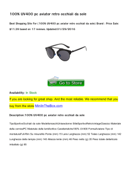 100% UV400 pc aviator retro occhiali da sole