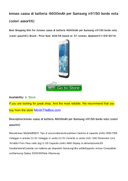 kmoso cassa di batteria 4600mAh per Samsung n9150 bordo nota