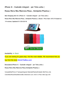 iPhone 6 - Custodie integrali - per Tinta unita ( Rosso/Nero/Blu