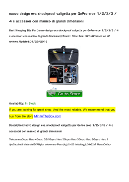 nuovo design eva shockproof valigetta per GoPro eroe 1/2/3/3 / 4 e